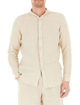 SUNDEK Camicia in lino BEIGE M
