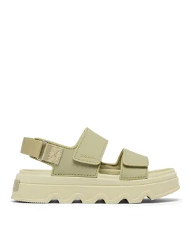 Kinetic™ Sunchase Leather Ankle Strap Sandals Green female - Sorel - FashionsVida