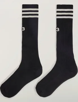 Y-3 STRIPES HIGH SOCKS 40-42 Black - Adidas - FashionsVida