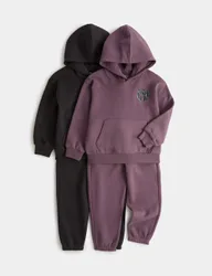 Pack Cotton Rich Top & Bottom Outfits (2-8 Yrs) Carbon male