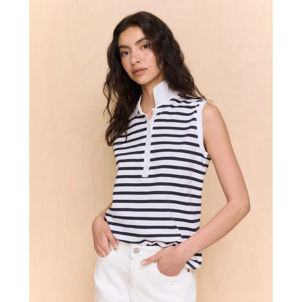 Polo sin mangas estampado de mujer - Easy Wear - FashionsVida