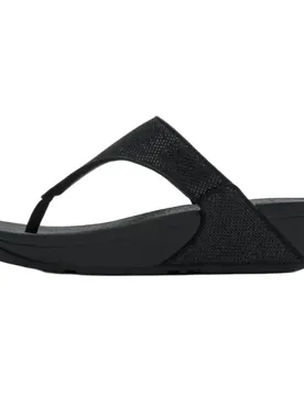 Sandali Lulu Shimmerglitz Toe Post Black EU 41