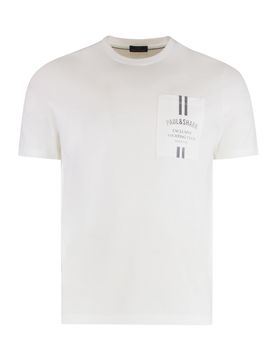 Cotton Crew-Neck Short-Sleeve T-Shirt with Pocket - Regular Fit
