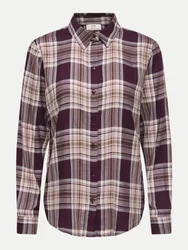 Karierte Bluse STAY Violett M