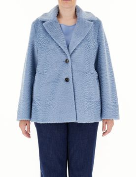 Giacca lavorata AZZURRO M