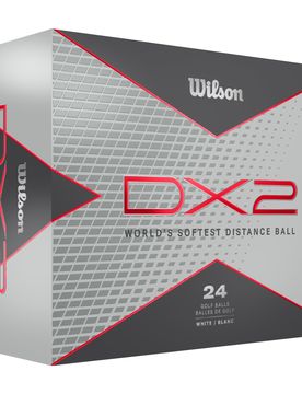 Golfbälle DX2 Soft - 24er Pack, weiss