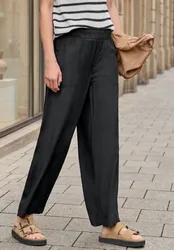 Street One Wide Leg Culotte im Loose Fit female Schwarz