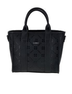 Borsa nera a mano con tracolla 20511
