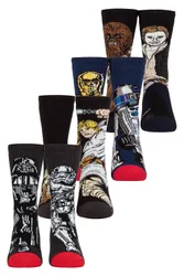 Kids Lite Thermal Star Wars Socks 4-Pack - - Size: XS