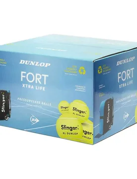 Fort Xtra Life Tenis Balls Box 72 Balls - Dunlop - FashionsVida