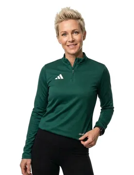 Sweat à Demi-zip Entrada 26 Training Team Dark Green / White S - Adidas - FashionsVida