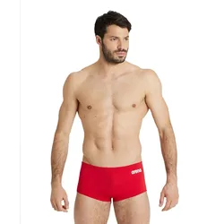 Team Low Waist Solid Swimming Boxer Red / White FR 80 Men