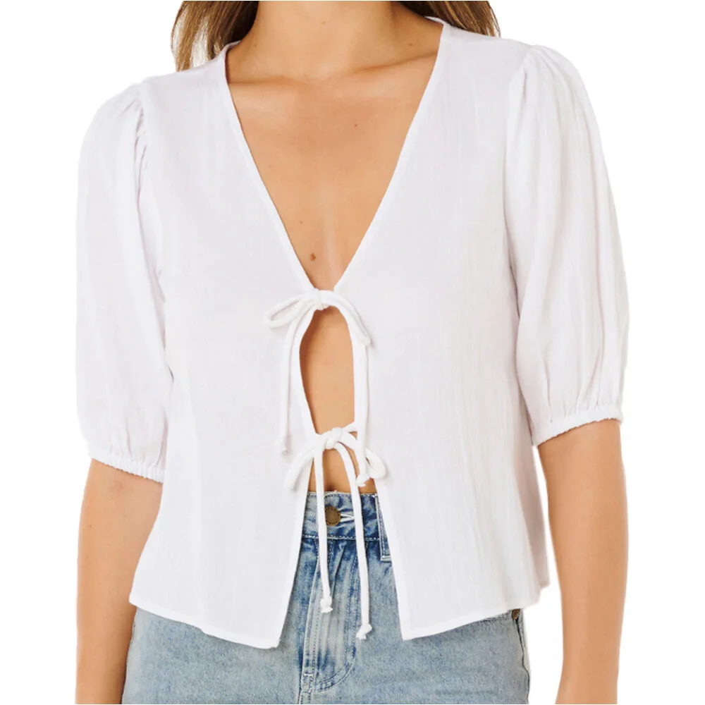 Vibe surf camiseta manga corta mujer Blanco (S) - Rip curl - FashionsVida