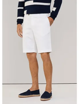 FaÇonnable Pantaloni Corti Classic Fm800098 White 48 - Façonnable - FashionsVida