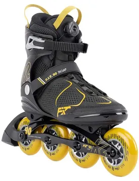 Patins En Ligne F.i.t90 Boa Grey / Mustard EU 40