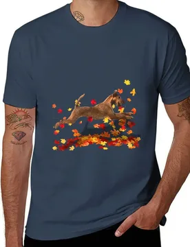 Irish Terrier in the Leaves T-Shirt t shirts for man graphic vintage t shirts cotton 100% t shirts for man cotton soft T-Shirt - Aliexpress - FashionsVida
