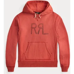 Sudadera con capucha de hombre Double RL de algodón
