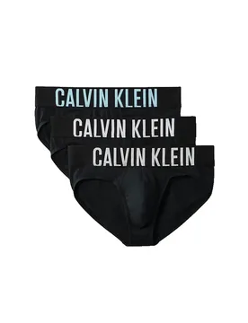 Slips 000nb3607a Brief 3 Unités Black W / Harbor Mist Logo / Black W L - Calvin Klein - FashionsVida