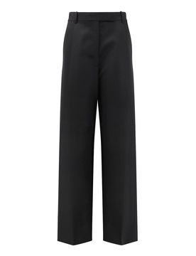 Pantaloni In Lana Con Pinces