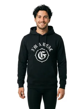 Felpa Con Cappuccio Real G Black XS