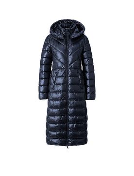Abrigo acolchado azul oscuro 38