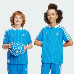 Maglia Terrace Icons Real Madrid 7-8A Blue Bird / White