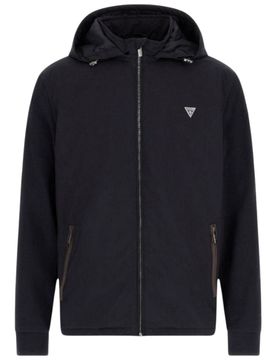 Giacca nera da uomo KNITTED WINDBREAKER M4YL27WEDJ0JBLK