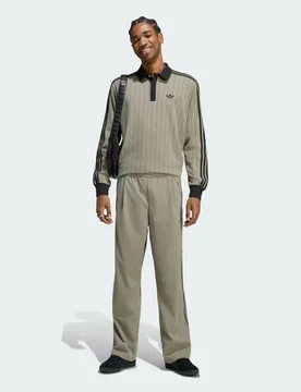 POLO PINSTRIPES LONGSLEEVE 2XL Silver Pebble - Adidas - FashionsVida