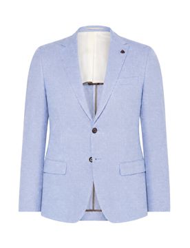 Slim-Fit Baukasten Sakko Blau 27