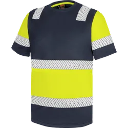 WÜRTH MODYF Tee-shirt haute visibilité FLUO ONE jaune/marine Bleu marine 3XL
