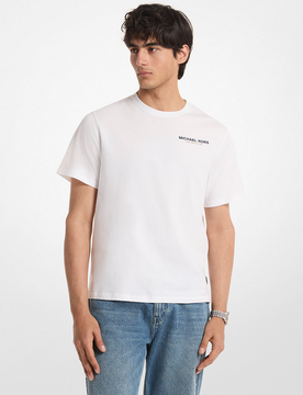 T-shirt con logo uomo bianco