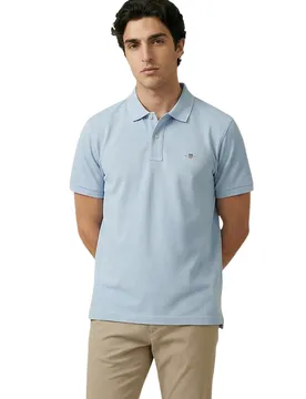 GANT Herren Polo Azurblau 516237