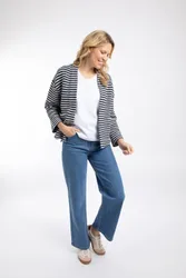 Arlow Womens Striped Macaroni Kimono Cardigan - - Size: 16