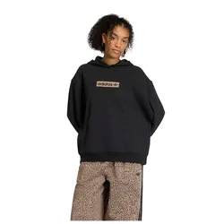 Sweat à Capuche Aop Black L