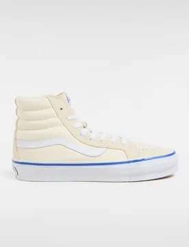 Unisex Premium Sk8-Hi Reissue 38 Sneakers - Cream Leather - Size Uk 7.5 - Vans - FashionsVida