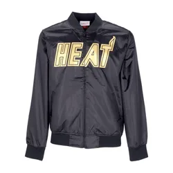 Giacchetta Uomo Nba Big Face 4.0 Satin Jacket Hardwood Classics Miahea Black/original Team Colors