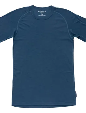 Lauparen Merino 190 Base Herren Unterhemd, blau L - Devold of Norway - FashionsVida