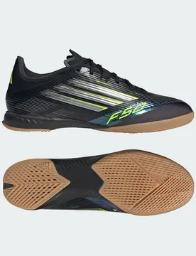 F50 League Indoor Boots 46 Core Black / Iron Metallic / Lucid Lemon - Adidas - FashionsVida
