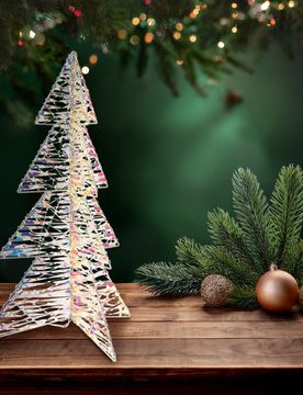 LED-Leuchttannenbaum irisierend mit Timer