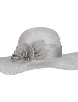 Jella Flower Sinamay Straw Hat by - grey - Damen - Size: One Size - Seeberger - FashionsVida