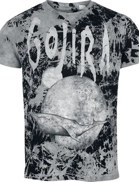 T-Shirt - Whale Sun Moon - S bis 4XL - für Männer - Größe L - schwarz/grau - EMP exklusives Merchandise! - Männer - male - Gojira - FashionsVida
