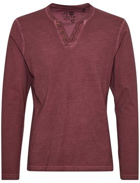 Solid Camiseta 'Tinox' rojo vino