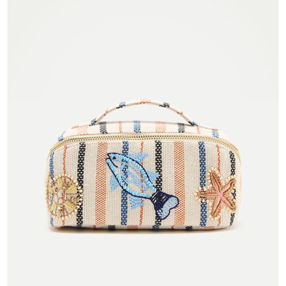 Neceser maquillaje con bordados del mar - Tintoretto - FashionsVida