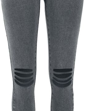 Camouflage/Flecktarn Leggings - Ladies Cutted Knee Leggings - XS bis L - für Damen - Größe S - grau meliert - Frauen - female