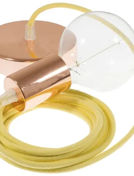 Cables Suspension Luminaire Rc10 1 M Diy Pale Yellow / Copper One Size - Creative - FashionsVida