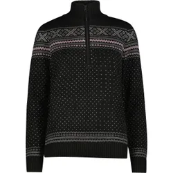 Knitted Damen Pullover, schwarz D38