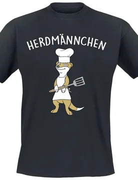 T-Shirt - Herdmännchen - S bis 4XL - für Männer - Größe 4XL - schwarz - Männer - male - Tierisch - FashionsVida
