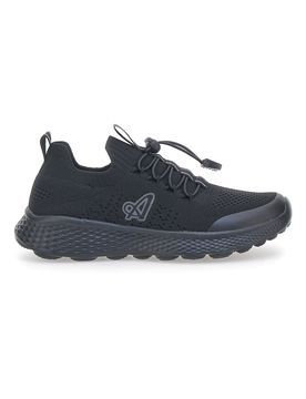 Sneakers Nere con Tomaia in Mesh e Chiusura Elastica AU25W107 37