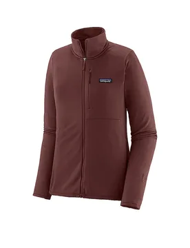 Damen Fleecejacke R1 Thermal rosso scuro L - Patagonia - FashionsVida