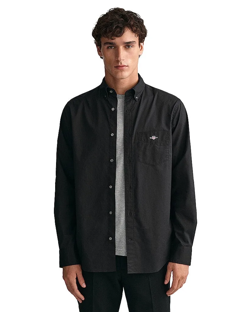 Hemd Regular Fit schwarz S herren - Gant - FashionsVida